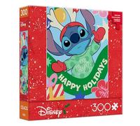 Ceaco - Disney - Lilo & Stitch - Happy Holidays - Puzzle de 300 pièces pour adultes - Difficile et parfait pour les soirées de jeu - Puzzle fini taille 54 x 38 cm