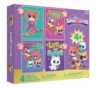 Ceaco - Disney - Lot de 4 puzzles pour enfants - Super Kitties - Puzzle multi-pièces pour adultes - Puzzle stimulant parfait pour les soirées de jeu - La taille finie varie