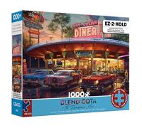 Ceaco - EZ2Hold - Blend COTA - Meet You at The Diner - Puzzle de 1000 pièces pour adultes - stimulant et parfait pour les soirées de jeu - Puzzle fini taille 30 x 24 cm