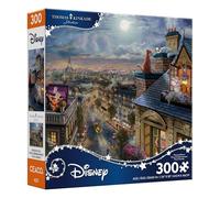Ceaco - Puzzle de grande pièce - Disney - Kinkade - Love Under The Moon - Activité relaxante et amusante pour adultes