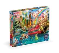 Ceaco - Sapphire Select - Disney - Aimee Stewart - Peter Pan Mermaid Lagoon - Puzzle de 1000 pièces - Défi et Amusant - Planche de Puzzle à Dos Bleu - Boîte de présentation Cadeau - Poster Pleine