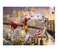 Ceaco - Silver Select - Marvel Kinkade - Iron Man Édition Limitée Toile - Puzzle 1000 pièces pour adultes - Puzzle stimulant parfait pour les soi