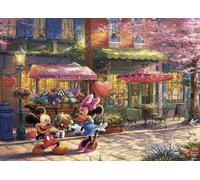 Ceaco - Thomas Kinkade - Disney - Mickey & Minnie Sweetheart Café - 1000 Piece Jigsaw Puzzle