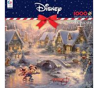 Ceaco - Thomas Kinkade - Mickey et Minnie Sweetheart Holiday - Puzzle de 1000 pièces, 12+ ans