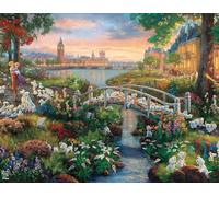 Ceaco Thomas Kinkade - The Disney Collection - Lot de puzzles 4 en 1