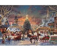Ceaco Thomas Kinkade - Vacances - Festival de Noël - Puzzle de 1000 pièces