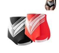 CEAeis Short Gainant en Fibre de Titane et Tourmaline, Short Gainant en Fibre de Titane, sous-vêtement de contrôle du Ventre pour Femme (2PC-A,Grand)