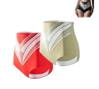 CEAeis Short Gainant en Fibre de Titane et Tourmaline, Short Gainant en Fibre de Titane, sous-vêtement de contrôle du Ventre pour Femme (2PC-B,Grand)