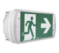 CEAG 40071349555 Eclairage LED dissue de secours montage au plafond, montage mural gauche, droite, en bas G