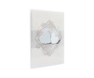 Ceanothe Album Photo 24 Pages Mini Format 10x15 cm - Couleur Marron Taupe - Idéal Mariage Fiançailles Anniversaire - Pochette Plastique 11.5x15 cm - Design Souple Résistant Cœur Bohème - Marque França