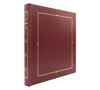 Album Photo Traditionnel Cordoue bordeaux 600 Photos 10x15 cm Rouge foncé, Compatible 11,5x15 cm 100 pages Taille : 33.5x36 cm - Fabriqué en France