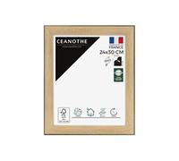 Ceanothe Cadre photo Newton 24x30 cm Bois contour noir A4 Verre acrylique incassable