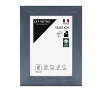 Ceanothe Cadre Photo 13x18 cm Bleu Bois FSC Décoratif ConvientA6 et Carte Postale Collection Karma Verre acrylique Incassable Fabriqué en France
