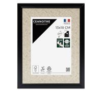 Ceanothe Cadre Photo 13x18 cm Bois et Cannage Souvenir Voyage Décoration - Convient au A6 et Carte Postale de la Collection Palma - Verre acrylique Incassable - Fabriqué en France