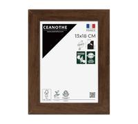 Ceanothe Cadre Photo 13x18 cm en Bois Marron Convient au A6 de la Collection Design Eternel Verre acrylique Incassable - Fabriqué en France