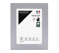 Ceanothe Cadre Photo 13x18 cm Gris Bois FSC Décoratif ConvientA6 et Carte Postale Collection Karma Verre Acrylique Incassable Fabriqué en France