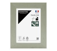 Ceanothe Cadre Photo 13x18 cm Vert clair Bois FSC Décoratif ConvientA6 et Carte Postale Collection Karma Verre acrylique Incassable Fabriqué en France