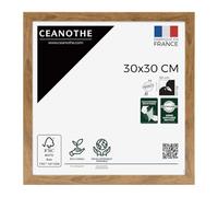 Ceanothe Cadre Photo 30x30 cm Marron Moderne et Elégant Convient au A4-Collection PRECIOUS Verre acrylique Incassable - Fabriqué en France