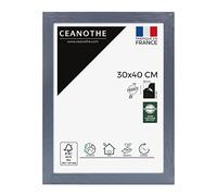 Ceanothe Cadre Photo 30x40 cm Bleu Bois FSC Décoratif ConvientA4 Collection Karma Verre acrylique Incassable Fabriqué en France