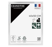 Ceanothe Cadre Photo 40x50 cm Acier Moderne et Elégant Convient au A3-Collection PRECIOUS Verre acrylique Incassable - Fabriqué en France