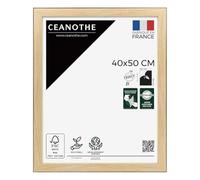 Ceanothe Cadre Photo 40x50 cm Bois Contour Noir Convient au A3 Collection Newton Bois Noir Verre acrylique Incassable Fabriqué en France