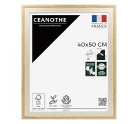 Ceanothe Cadre Photo 40x50 cm Bois et Cannage Souvenir Voyage Décoration - Convient au A3 de la Collection Palma - Verre acrylique Incassable - Fabriqué en France