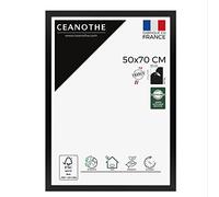 Ceanothe Cadre Photo 50x70 cm en Bois Noir Convient au A2 et Affiche Poster de la Collection Design Eternel Verre acrylique Incassable - Fabriqué en France