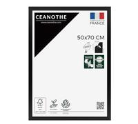 Ceanothe Cadre Photo 50x70 cm en Bois Noir Convient au A2 et Affiche Poster de la Collection Design Eternel Verre acrylique Incassable - Fabriqué en France