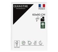 Ceanothe Cadre Photo 60x80 cm en Bois Blanc, Pour Exposition et Idéal pour A2 et Affiche Poster, Collection Essentiel Verre acrylique Incassable Fabriqué en France