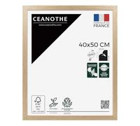 Ceanothe Cadre Photo Bois de Chêne 40x50 cm FSC Format Décoration Murale et A3 Décoration Murale - TARA Verre acrylique Incassable Fabriqué en France