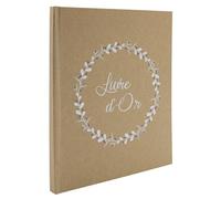 Album photo Ceanothe Livre d'or Happy Kraft 80 pages Beige et Marron