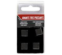 Ceanothe Lot 4 Magnets carrés Strong - Fixation - Accroche - pour Dos Cadre Photo - Tableau - Encadrement - Décoration - Marque Française