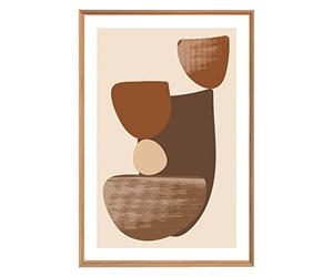 Ceanothe Tableau mural encadré design 65x97 cm - Tableau Mural Décoratif - Image Encadrée Imprimée en HD - Impression 65x97 cm sur Fibres de Bois FSC - Finition Mate - Fabriqué en France