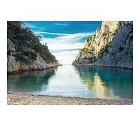 Ceanothe Tableau sur toile calanque Cassis 45x65 cm