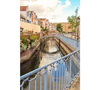 Ceanothe Tableau sur toile canal de la Somme 30x45 cm Décoration Murale Art Décoratif Muraux Peinture Imprimée en HD Salon Chambre Bureau Bois de Forêt FSC Fabriqué en France