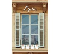 Ceanothe Tableau sur toile illustration lumignons Lyon 45x65 cm Décoration Murale Art Décoratif Muraux Peinture Imprimée en HD Salon Chambre Bureau Bois de Forêt FSC Fabriqué en France