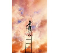 Ceanothe Tableau sur toile peintre des nuages 30x45 cm