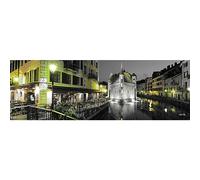 Ceanothe Tableau sur toile prison d'Annecy 45x135 cm Décoration Murale Art Décoratif Muraux Peinture Imprimée en HD Salon Chambre Bureau Bois de Forêt FSC Fabriqué en France