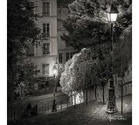 Ceanothe Tableau sur verre Montmartre 45x45 cm - Impression Image Haute Définition Pour Décoration Murale avec Finition Brillante Fabriqué en France