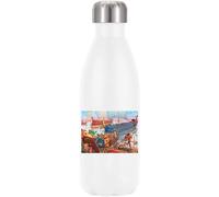Ceasar Bouteille d'eau thermique isolée sous vide Motif Légion romaine Invade Britain SPQR Art Blanc