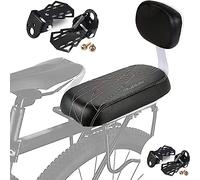 CEASELESLY Coussin de Siège Arrière Vélo,Bike Siège Arrière,Pédale Arrière Repose-Pied,Dossier en éponge Douce Accessoires de Siège Vélo
