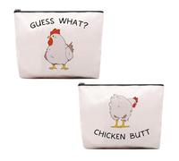 CEASQVAA Cadeau pour femme - Sac de voyage équestre, pochette à cosmétiques, trousse de maquillage cowgirl, Poule