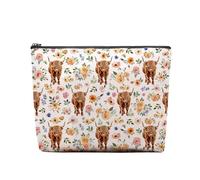 CEASQVAA Trousse de maquillage pour cheval - Cadeau pour femme - Pour amateur de chevaux - Sac de voyage équestre - Trousse de maquillage pour chevaux, vache