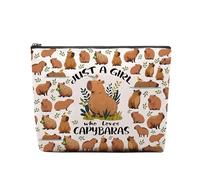 CEASQVAA Trousse de maquillage pour cheval - Cadeau pour femme - Pour amateur de chevaux - Sac de voyage équestre - Trousse de maquillage pour chevaux, capybara