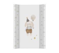 Ceba Baby® Matelas à Langer Bebe rigide 50x70 cm - 2 Coins - Matelas à Langer Lavable pour Filles et Garçons - Certifié Öko-Tex - lapin d'anniversaire - 70x50 cm
