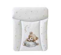 Ceba Baby® Matelas à Langer Bebe souple 70x50 cm - Matelas à langer epais lavable - pour garçons et filles - Certifié Öko-Tex - Imperméable - Ours endormi 50x70 cm