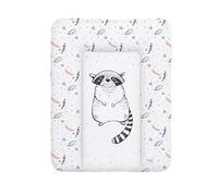 Ceba Baby® Matelas à Langer Bebe souple 70x50 cm - Matelas à langer epais lavable - pour garçons et filles - Certifié Öko-Tex - Imperméable - raton laveur - 50x70 cm