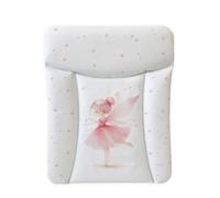 Ceba Baby® Matelas à Langer Bebe souple 70x50 cm - Matelas à langer epais lavable - pour garçons et filles - Certifié Öko-Tex - Imperméable - Fée rose 50x70 cm