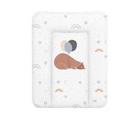 Ceba Baby® Matelas à Langer Bebe souple 70x50 cm - Matelas à langer epais lavable - pour garçons et filles - Certifié Öko-Tex - Imperméable - gros ours - 50x70 cm