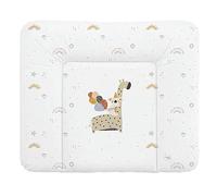 Ceba Baby® Matelas à Langer Bebe souple 85x72 cm - Matelas à langer epais lavable - pour garçons et filles - Certifié Öko-Tex - Imperméable - girafe - 72x85 cm